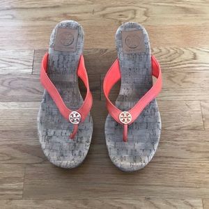 Barely ever worn Tory Burch heeled sandals